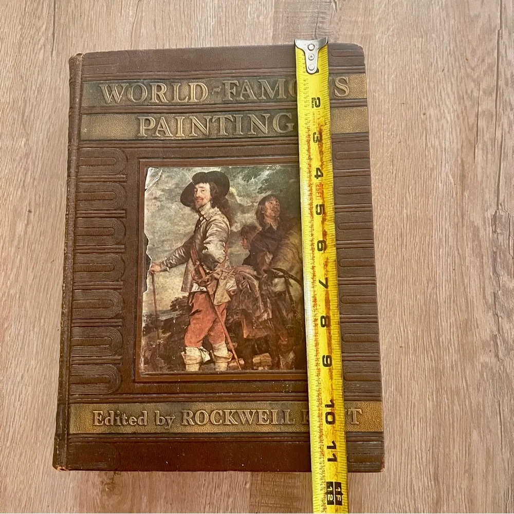 Vtg‎ 1939 Book First Edition, World Famous Paintings, 100 illustration Plates